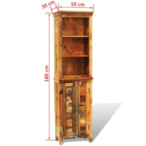 Bibliotecă din lemn reciclat vintage - Img 11