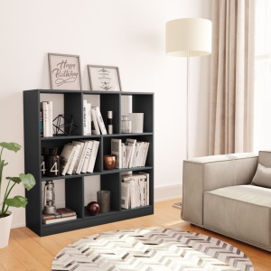Bibliotecă, gri, 97,5 x 29,5 x 100 cm, PAL