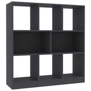 Bibliotecă, gri, 97,5 x 29,5 x 100 cm, PAL - Img 2