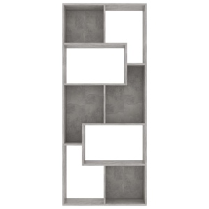 Bibliotecă, gri beton, 67x24x161 cm, PAL - Img 6