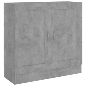 Bibliotecă, gri beton, 82,5 x 30,5 x 80 cm, PAL - Img 2