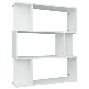 Bibliotecă/Separator cameră, alb, 80 x 24 x 96 cm, PAL - Img 2