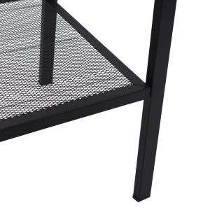 Bibliotecă tip scară, 4 trepte, metal, negru - Img 6