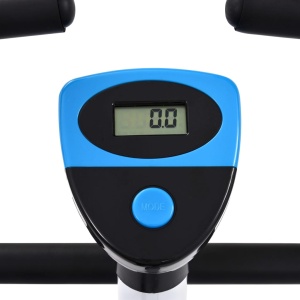 Bicicletă fitness cu curea de rezistență, albastru - Img 10
