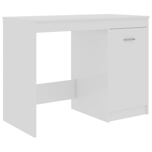Birou, alb extralucios, 100 x 50 x 76 cm, PAL - Img 2