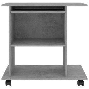 Birou de calculator, gri beton, 80 x 50 x 75 cm, PAL - Img 4