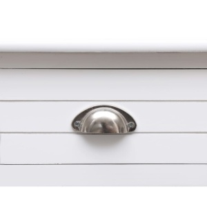 Birou de scris, alb, 110 x 45 x 76 cm, lemn - Img 6