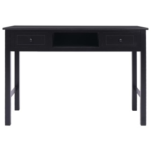 Birou de scris, negru, 110 x 45 x 76 cm, lemn - Img 4