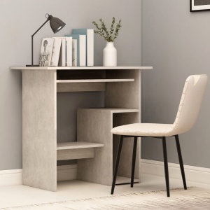 Birou, gri beton, 80 x 45 x 74 cm, PAL