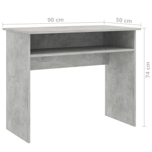 Birou, gri beton, 90 x 50 x 74 cm, PAL - Img 5