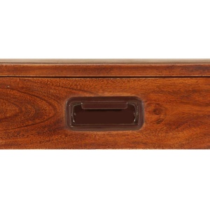 Birou, lemn masiv de acacia, finisaj sheesham, 110 x 50 x 76 cm - Img 5