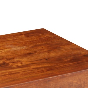 Birou, lemn masiv de acacia, finisaj sheesham, 110 x 50 x 76 cm - Img 8