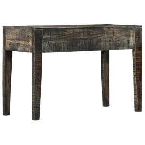 Birou, negru, 110 x 50 x 75 cm, lemn masiv de mango - Img 11
