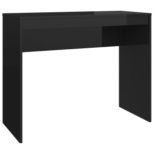 Birou, negru foarte lucios, 90 x 40 x 72 cm, PAL - Img 2