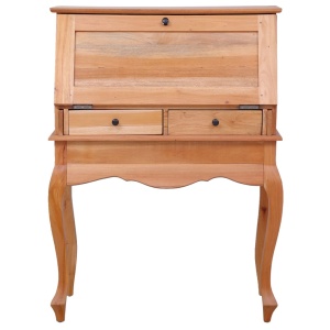 Birou secretar, 78 x 42 x 103 cm, lemn masiv de mahon - Img 3