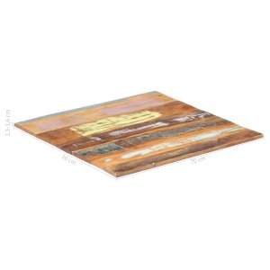 Blat de masă pătrat, 70 x 70 cm, lemn masiv reciclat, 15-16 mm - Img 5