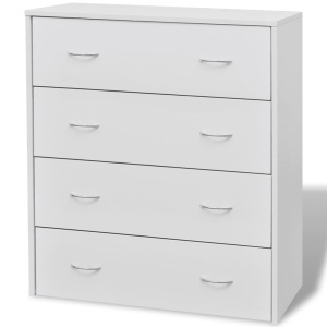 Bufet cu 4 sertare, 60 x 30,5 x 71 cm, alb - Img 3