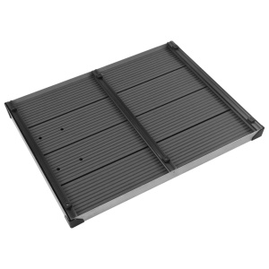 Cădiță de duș de exterior gri 80x62 cm WPC și oțel inoxidabil - Img 8