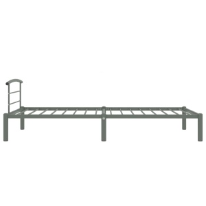 Cadru de pat, gri, 90 x 200 cm, metal - Img 4