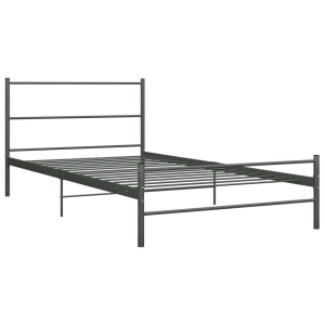 Cadru de pat, gri, 90 x 200 cm, metal - Img 2