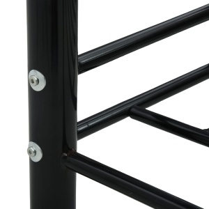 Cadru pat de zi, negru, 90 x 200 cm, metal - Img 7