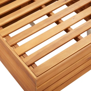 Canapea mijloc modulară cu perne, 1 buc., lemn masiv de acacia - Img 6