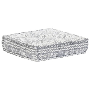 Canapea puf modulară cu 2 locuri, gri deschis, material textil - Img 5