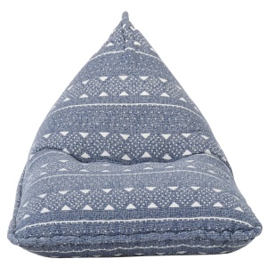 Canapea tip sac, indigo, material textil, petice - Img 2