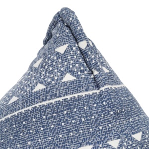 Canapea tip sac, indigo, material textil, petice - Img 5
