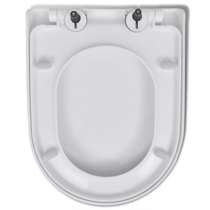 Capac WC, inchidere silențioasă, eliberare rapidă, alb, pătrat - Img 5