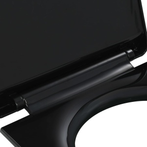 Capac WC inchidere silențioasă, eliberare rapidă, negru - Img 5