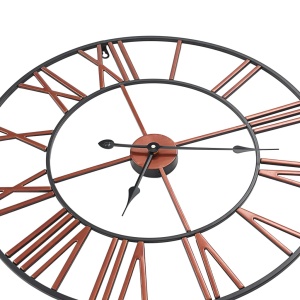 Ceas de perete, roșu, 58 cm, metal - Img 6