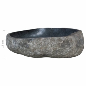 Chiuvetă din piatră de râu, 38-45 cm, oval - Img 6