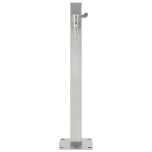 Coloană de apă de grădină, 65 cm, oțel inoxidabil, pătrat - Img 4