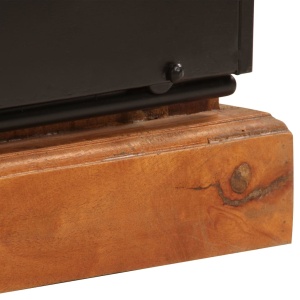 Comodă TV, 110x30x45 cm, lemn masiv reciclat - Img 10
