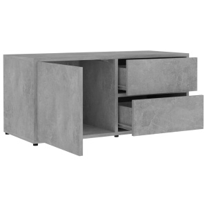 Comodă TV, gri beton, 80 x 34 x 36 cm, PAL - Img 5