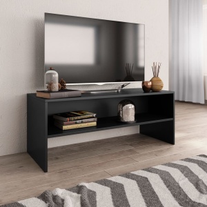 Comodă TV, negru, 100 x 40 x 40 cm, PAL