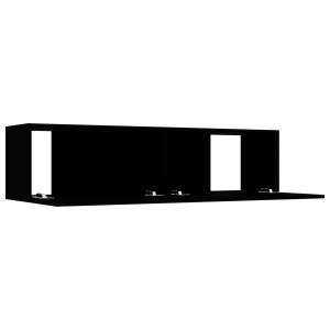 Comodă TV, negru, 120 x 30 x 30 cm, PAL - Img 8