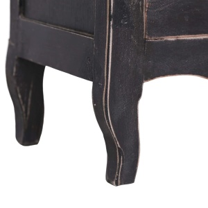 Comodă TV, negru, 120 x 30 x 40 cm, lemn masiv reciclat - Img 5