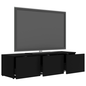 Comodă TV, negru, 120 x 34 x 30 cm, PAL - Img 8