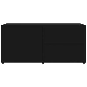 Comodă TV, negru, 80 x 34 x 36 cm, PAL - Img 6