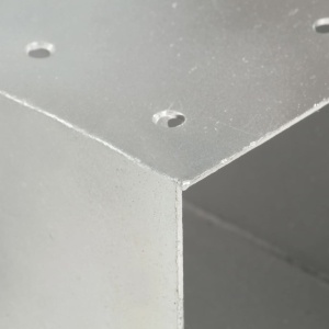 Conectori de grindă, formă X, 4 buc, 91x91 mm, metal galvanizat - Img 2