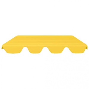 Copertină de rezervă leagăn grădină, galben 192x147 cm 270 g - Img 3