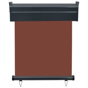 Copertină laterală de balcon, maro, 60 x 250 cm - Img 4