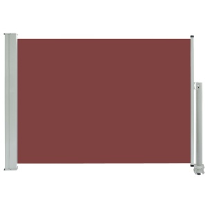 Copertină laterală retractabilă de terasă, maro, 80 x 300 cm - Img 2
