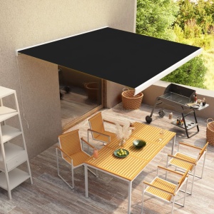 Copertină manuală tip casetă, 350 cm, antracit