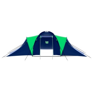 Cort camping din material textil, 9 persoane, albastru și verde - Img 5