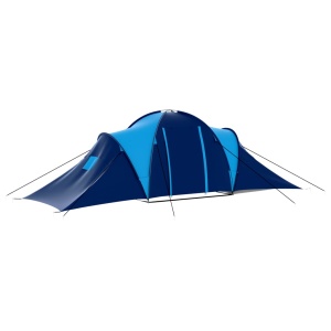 Cort camping textil, 9 persoane, albastru inchis și albastru - Img 8