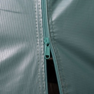 Cort de animale detașabil verde inchis 3,3x8 m PVC 550g/m² - Img 7