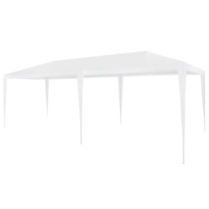 Cort de petrecere, alb, 3 x 6 m, PE